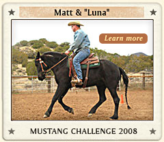 Matt and Luna Mustang Challenge Champion 2008